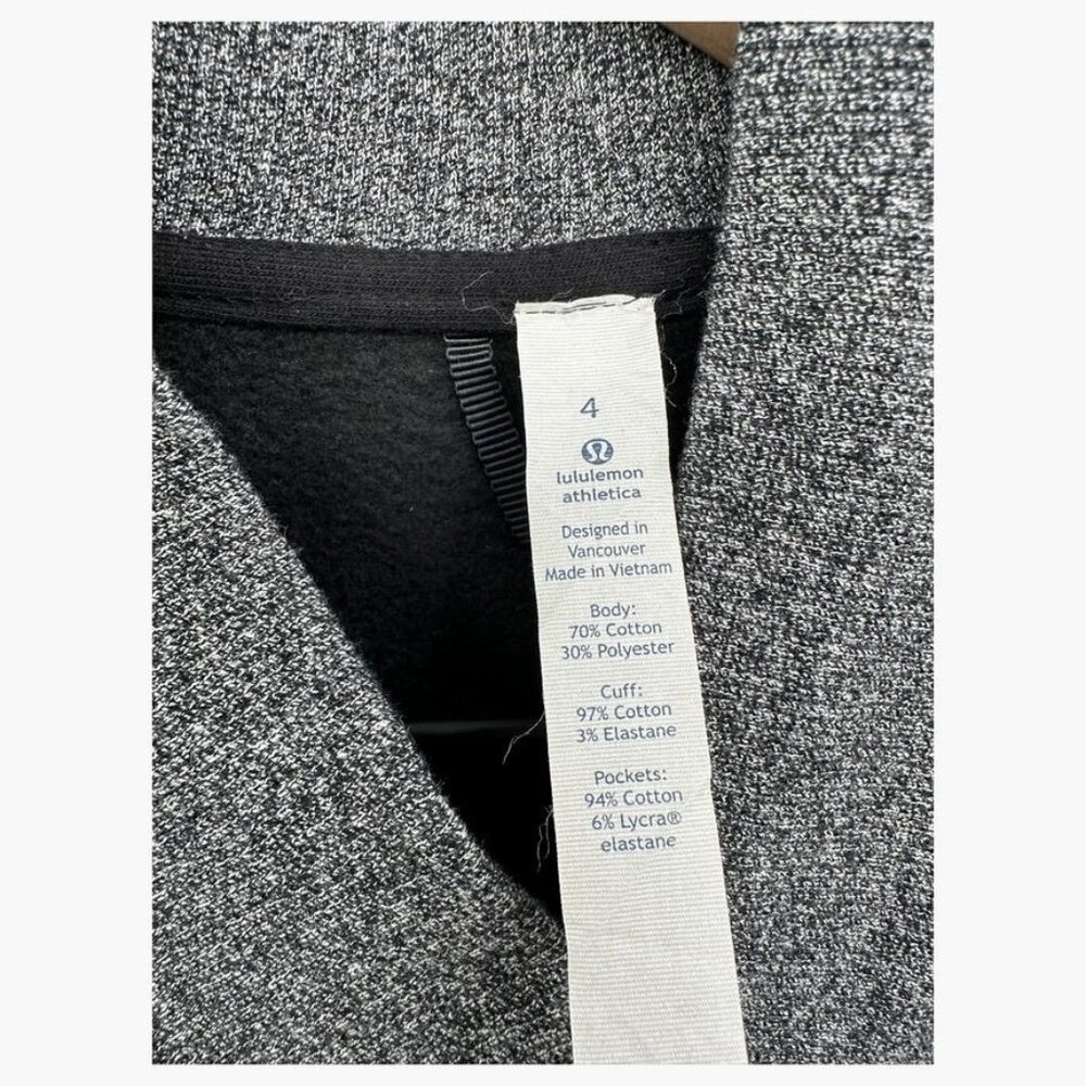 Lululemon Define Heathered Gray Asymmetrical Zip … - image 2